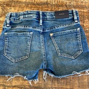 Adorable girls distressed jean shorts